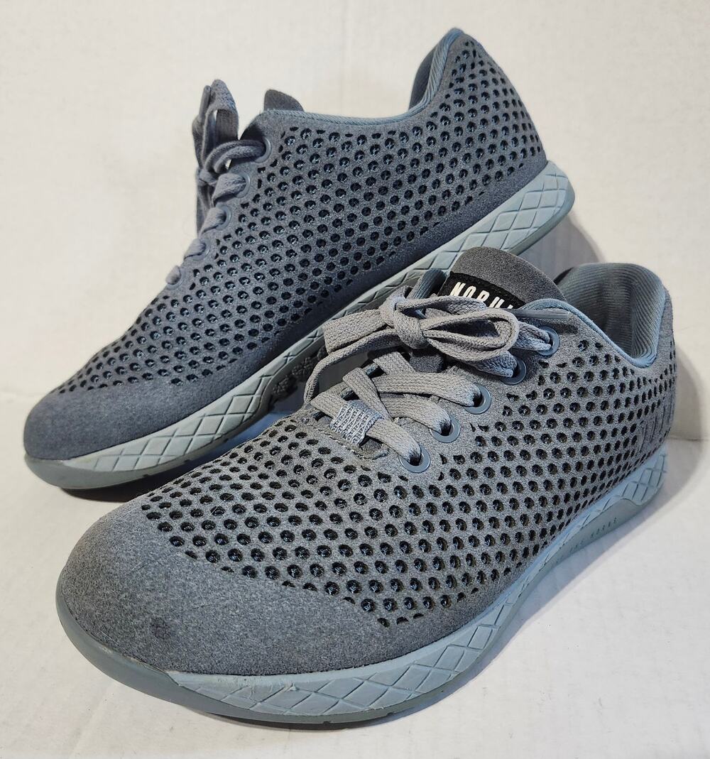 NOBULL Womens 7.5 Mens 6 Blue Gray Cross Training Gym Workout Shoes